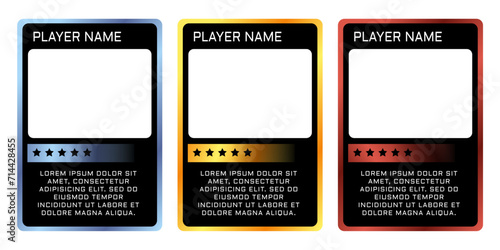 silver and gold edition border or frame player template for game,game card border template
