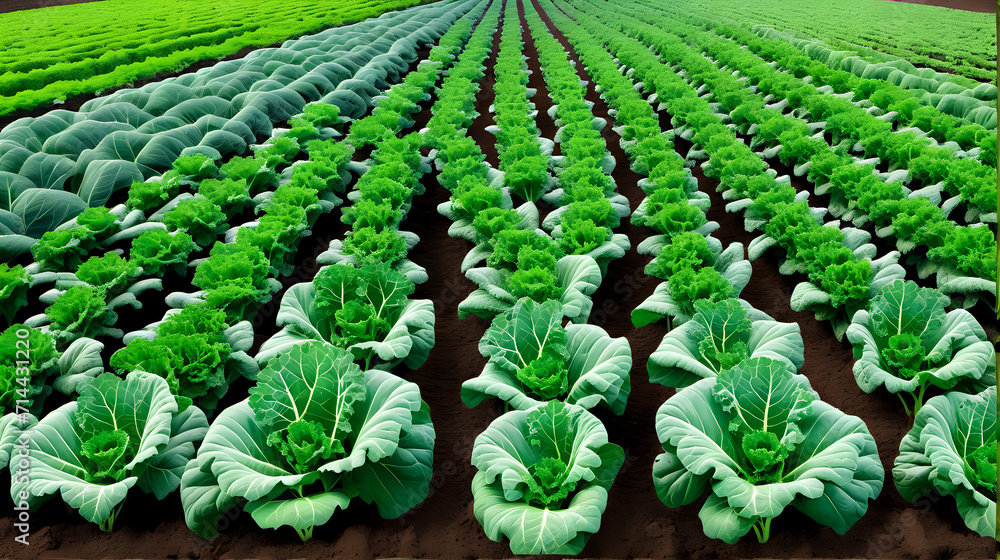 Vegetable plant field ready to harvest in organic farm. Sunlight background. Vegetable plant field ready to harvest in organic farm. Sunlight background.