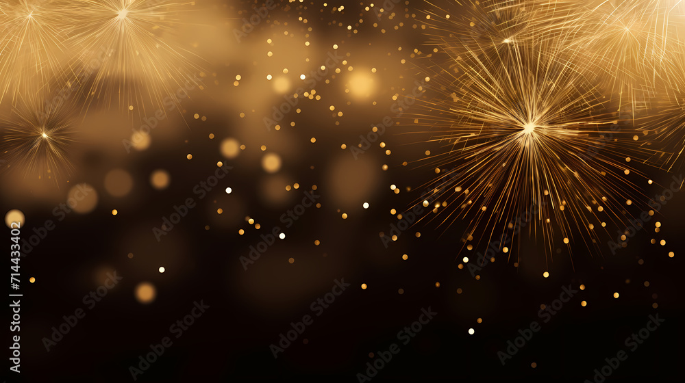 Fototapeta premium Fireworks background for celebration, holiday celebration concept