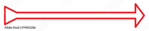 Arrow Long Icon Red | Arrows | Infographic Illustration | Direction Symbol | Pointer Logo | Up Sign | Isolated | Variations 11:11