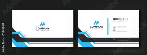 Simple Modern Business Card Creative And Clean Professional Business Card Template Design. Minimal Shape corporate layout brand identity. 