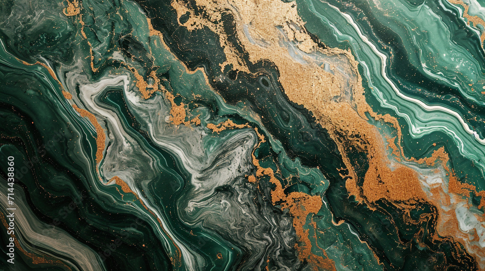 Hunter Green and Medium Brown marble background Hunter Green and Medium Brown marble background