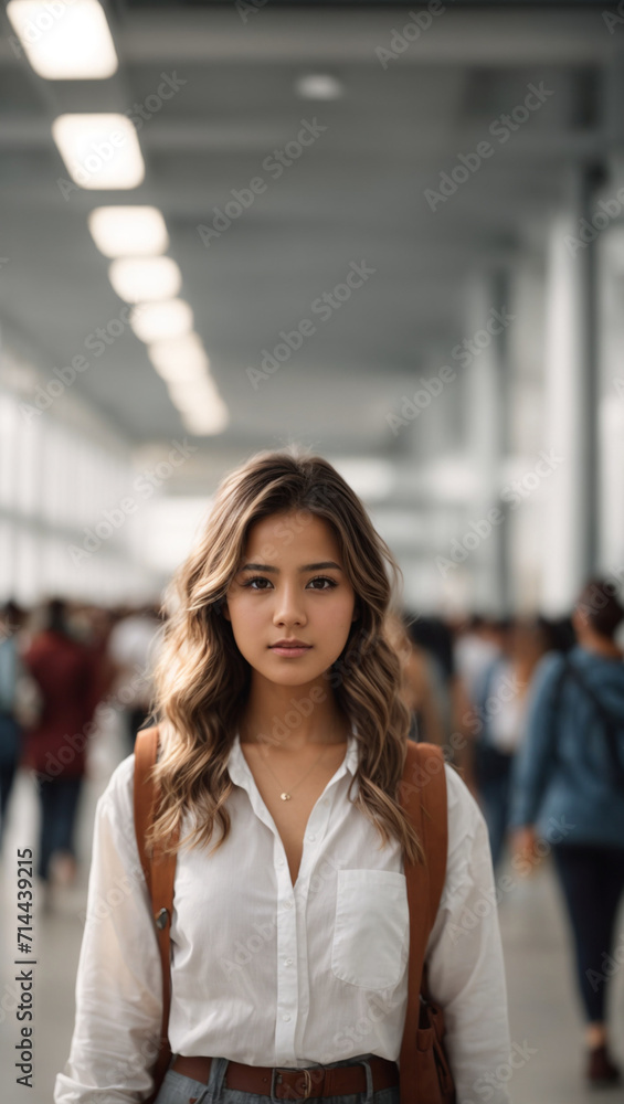 Portrait of A Young Student Girl Portrait of A Young Student Girl