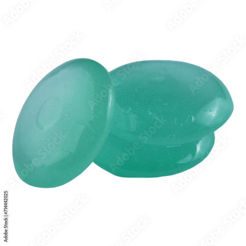 Circle tosca mint hard candy isolated transparent