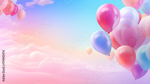 balloons flying in the sky