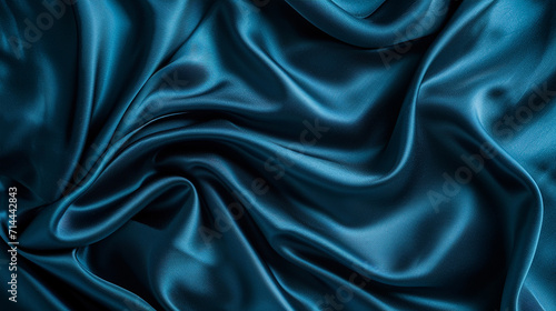 Teal and Navy Blue silk background