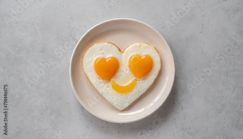 Heart-Shaped Smiling Face Eggs