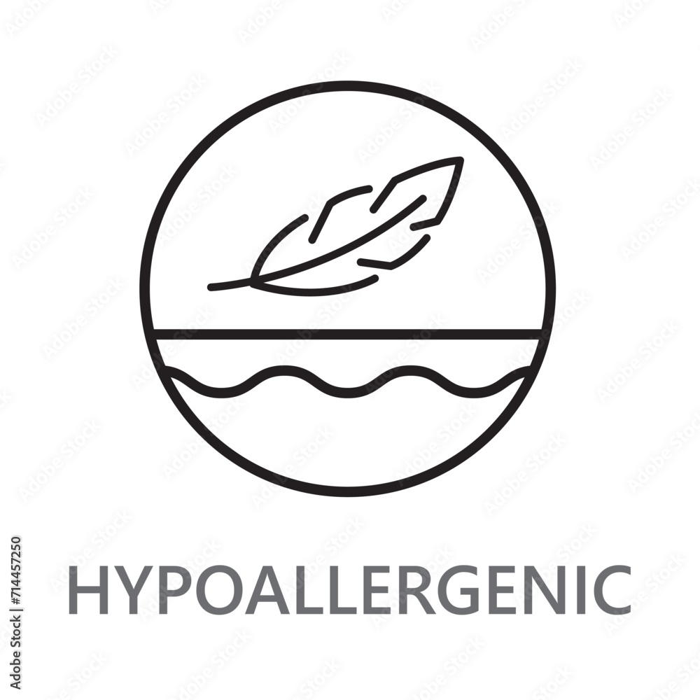 hypoallergenic. skin care icon. cleaning and cleansing line icon vector illustration. hypoallergenic. skin care icon. cleaning and cleansing line icon vector illustration.