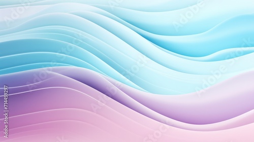 waves flowing pastel illustration blue pink