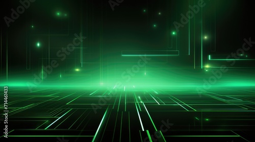 Green laser light abstract background