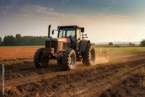 tractor in the field. Generative AI