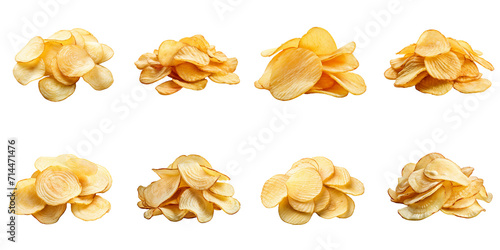 set collection potato chips Artificial Intelligence Generative