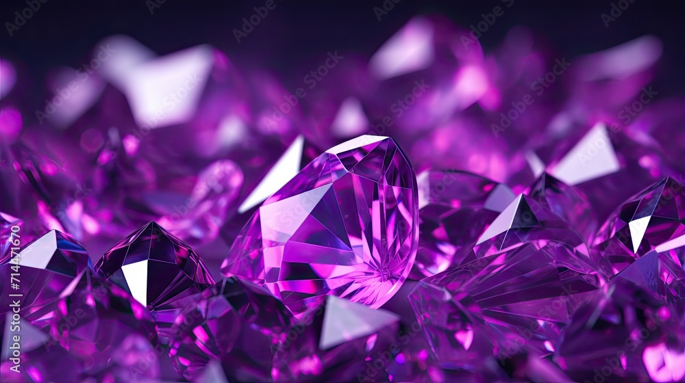 A background with neon purple diamonds arranged in a random pattern A background with neon purple diamonds arranged in a random pattern