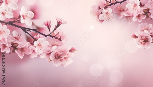 pink cherry blossom background