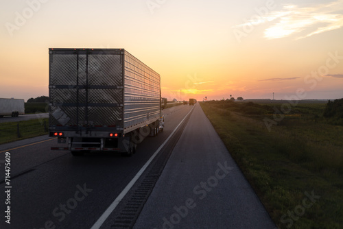 truck on the road