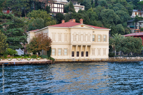 Zarif Mustafa Pasa Yalisi, an ottoman mansion in Kanlica on the shore of bosporus in Istanbul,Turkey