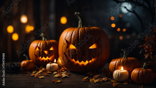 halloween pumpkin and background