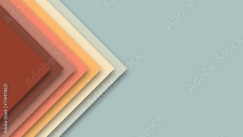 Vintage 1970s 1960s and 1950s background design in the form abstract frames or shapes in retro style. Vector illustration. Copy space for text.