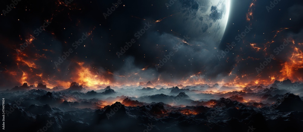 abstract science fiction space background concept
