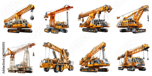 set collection crane Artificial Intelligence Generative photo