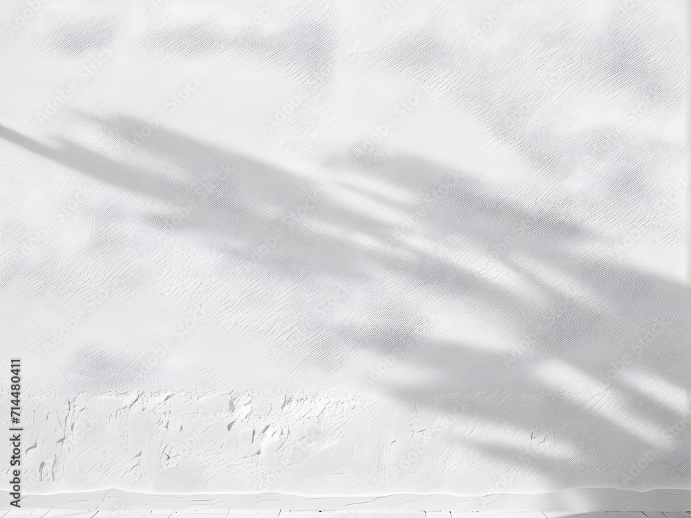 Obraz premium afternoon-sunshine-casting-soft-shadows-against-colorless-texture-laden-walls-minimalistic