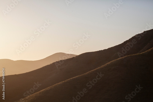 Rolling hills panorama, Lompoc California, USA