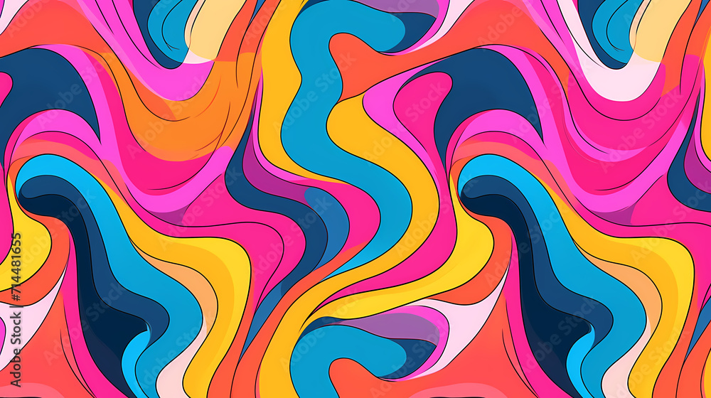 Funny doodle seamless pattern, artistic background Funny doodle seamless pattern, artistic background