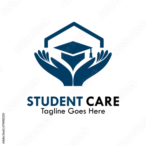 Student care design logo template illustration