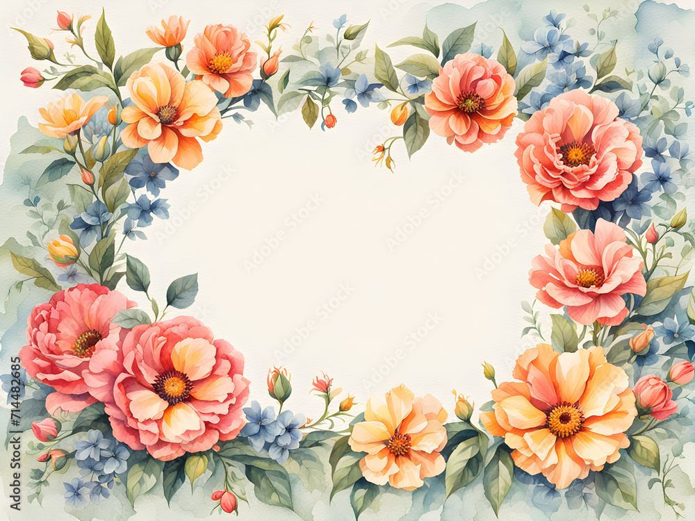 watercolor-illustration-minimalist-style-party-elements-floral-frame-with-no-background-trending