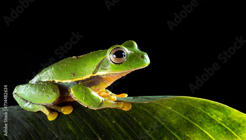 Frog Standing on a Leaf