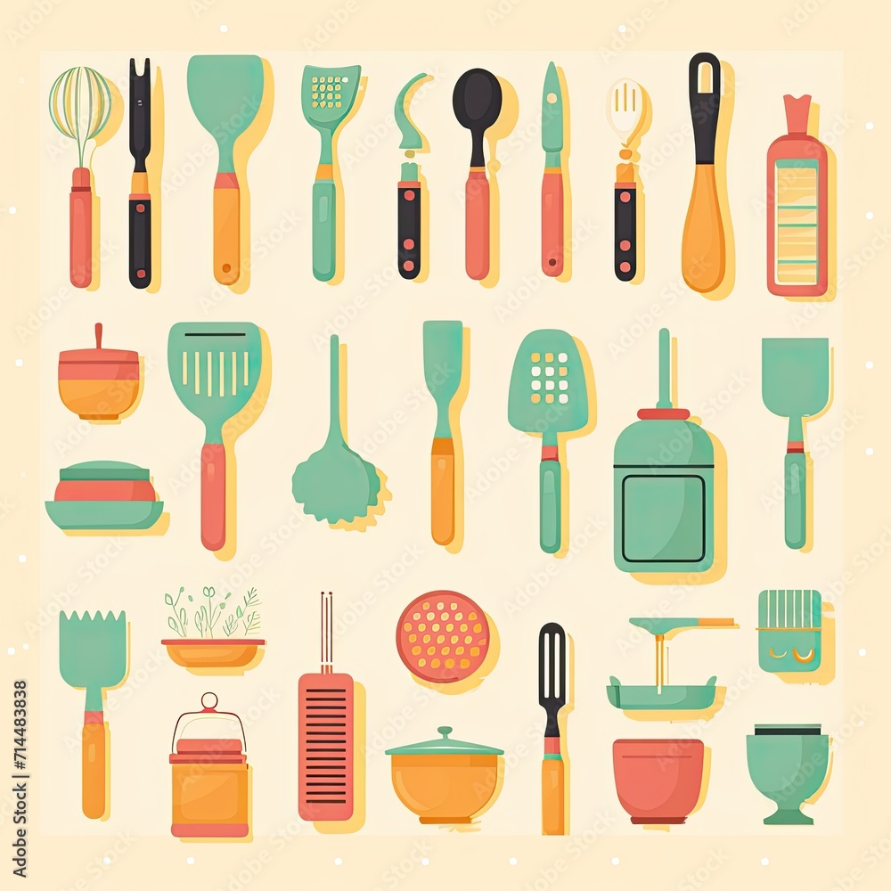 Vector Illustration of Cookware Vector Illustration of Cookware