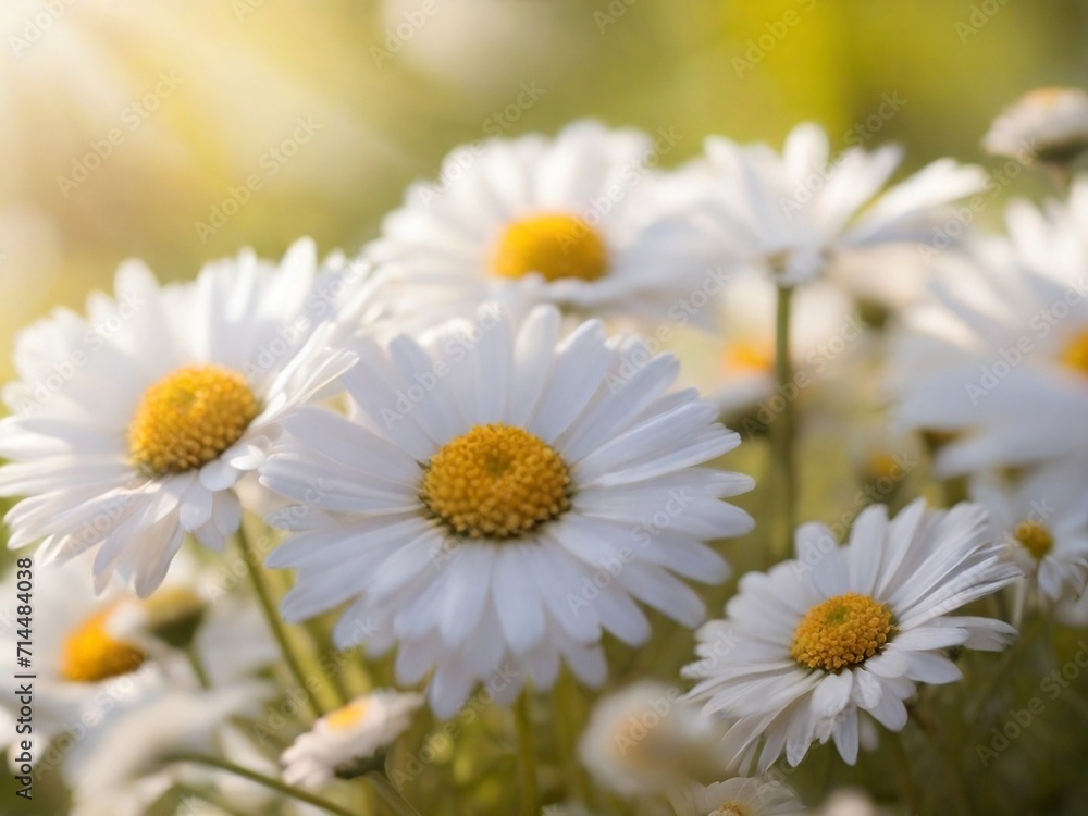Obraz premium daisies in a garden