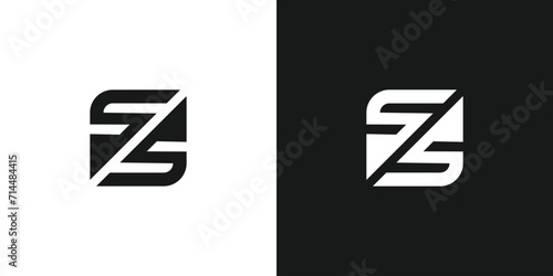 Modern and unique letter SS initials logo design