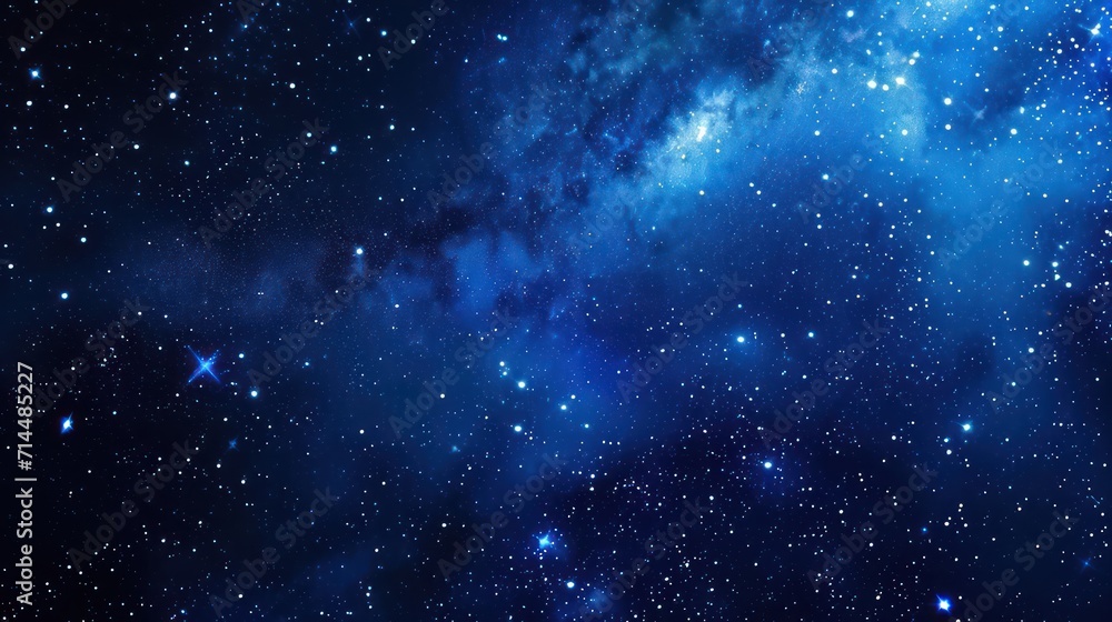 Stars of a planet and galaxy background