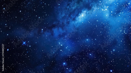 Stars of a planet and galaxy background