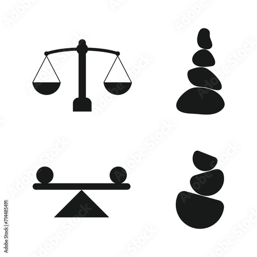 Balance icon vector