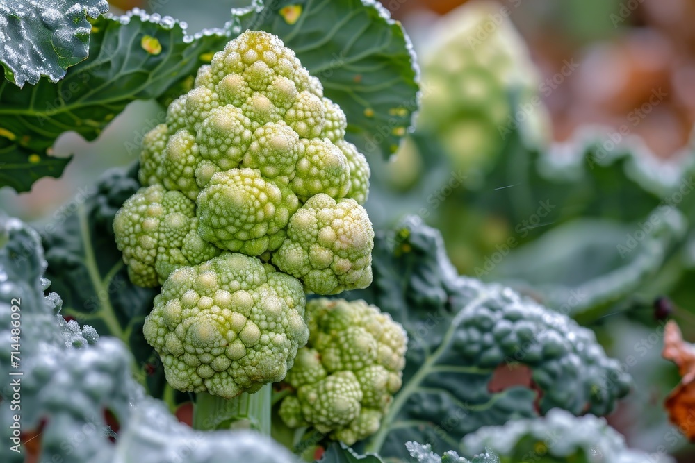 cauliflower in the middle of the tree field professional photography cauliflower in the middle of the tree field professional photography
