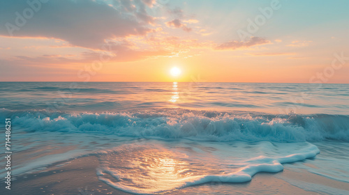 sunset on the beach © The Stock Photo Girl