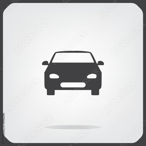 Car, vector illustration on a light background. Eps 10.