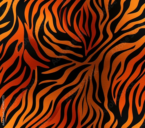 Tiger Stripes, Fabric Pattern, Seamless Pattern.