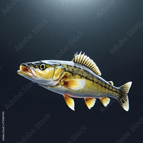Minimalist Walleye Fish