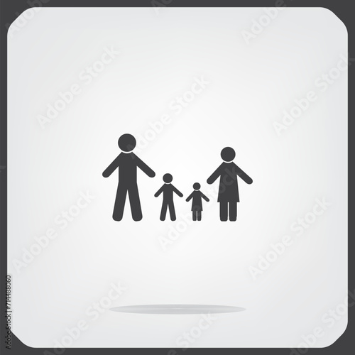 Family symbol  vector illustration. Eps 10.