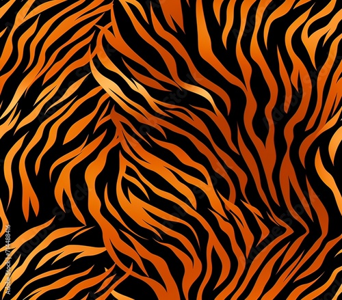 Tiger Stripes, Fabric Pattern, Seamless Pattern.