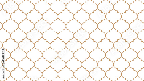 Golden Moroccan seamless pattern. Great design for fabric, textile, cover, wrapping paper, background. Fine lines.
