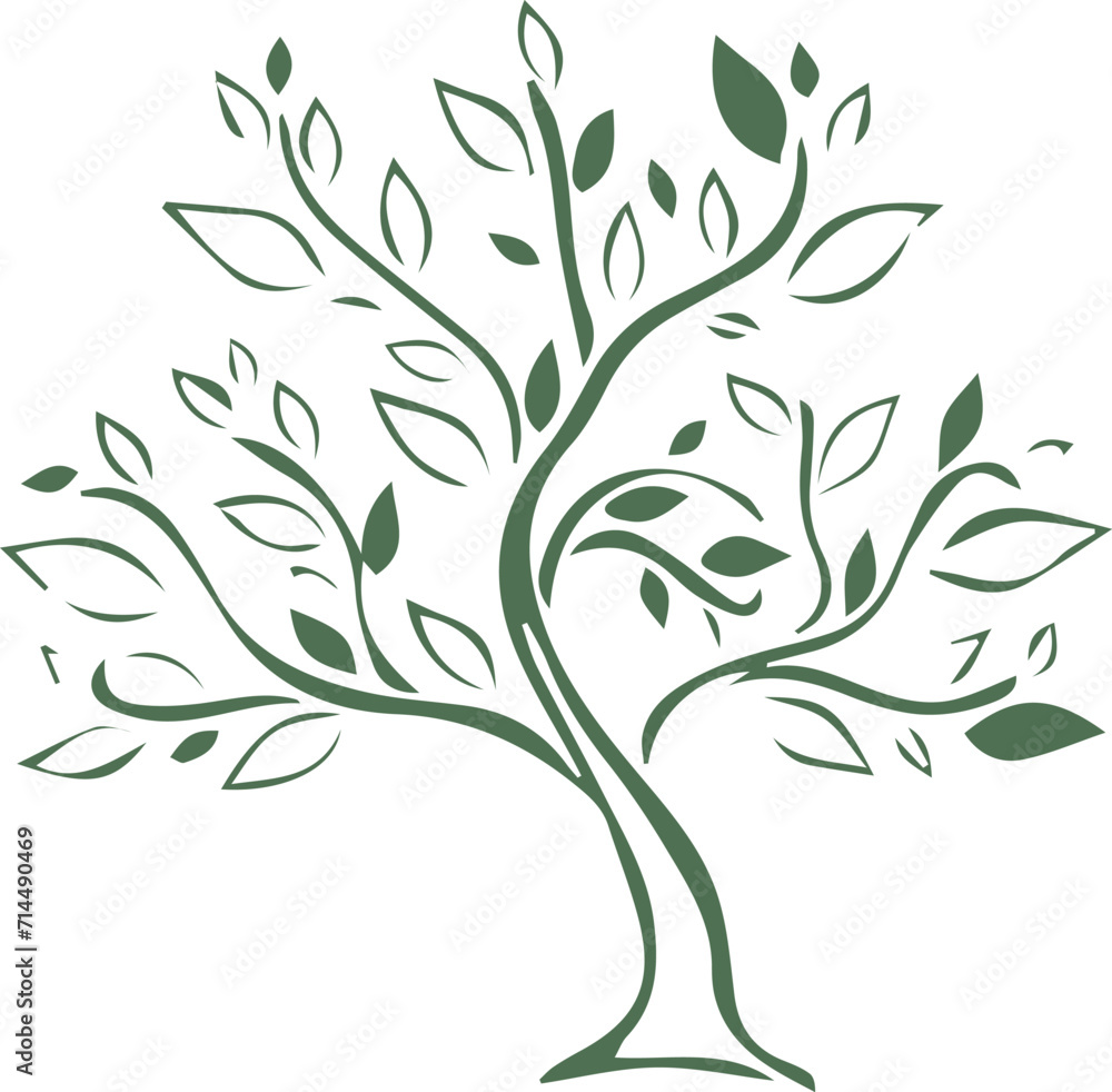 leaf logo of vector image leaf logo of vector image