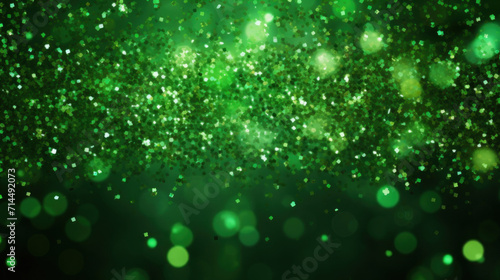 Abstract glitter green background