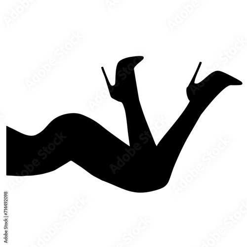 silhouette of a woman sensual