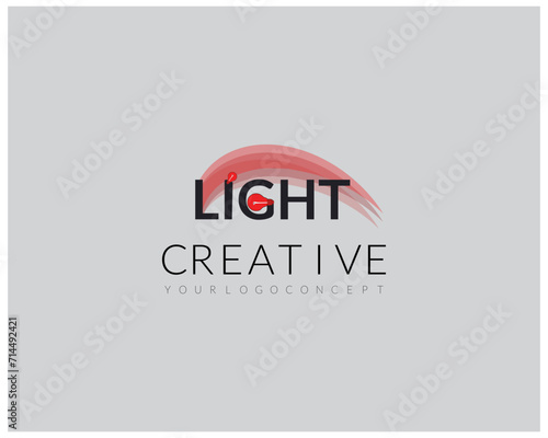 light logo - Concept - Lamp concept vector design