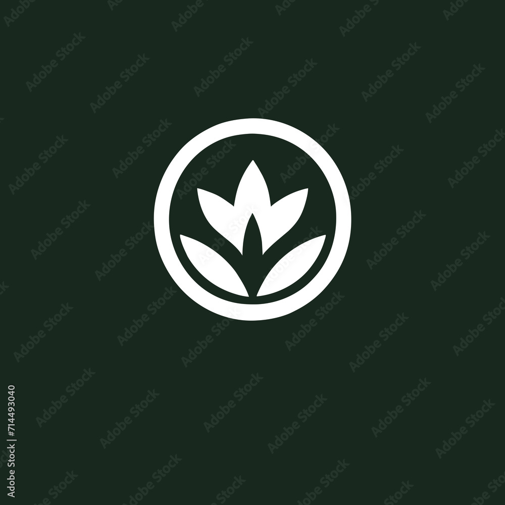 creative logo for wellness brand minimalist style