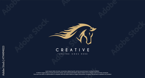 Beauty Horse Ranch Stable Stallion Logo design